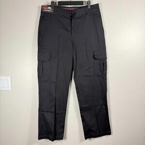 Dickies Mens Flex WP865BKX Regular Fit Straight Leg Work Pants Black Size 34x30